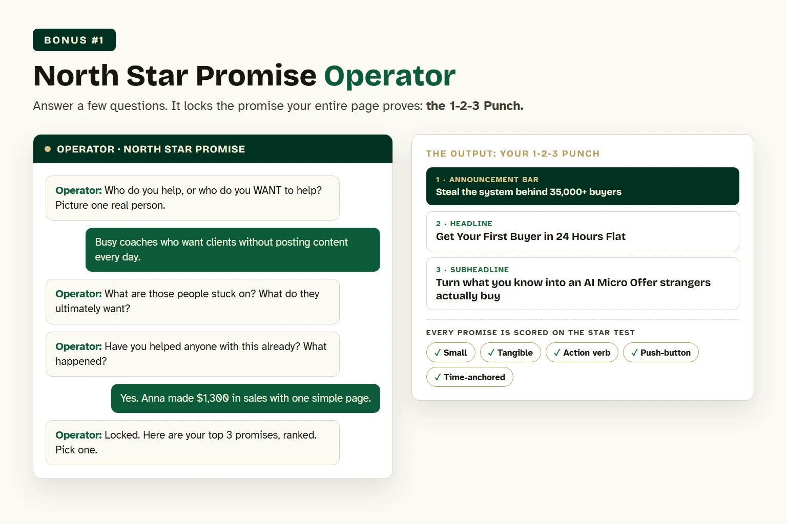 The North Star Promise Operator