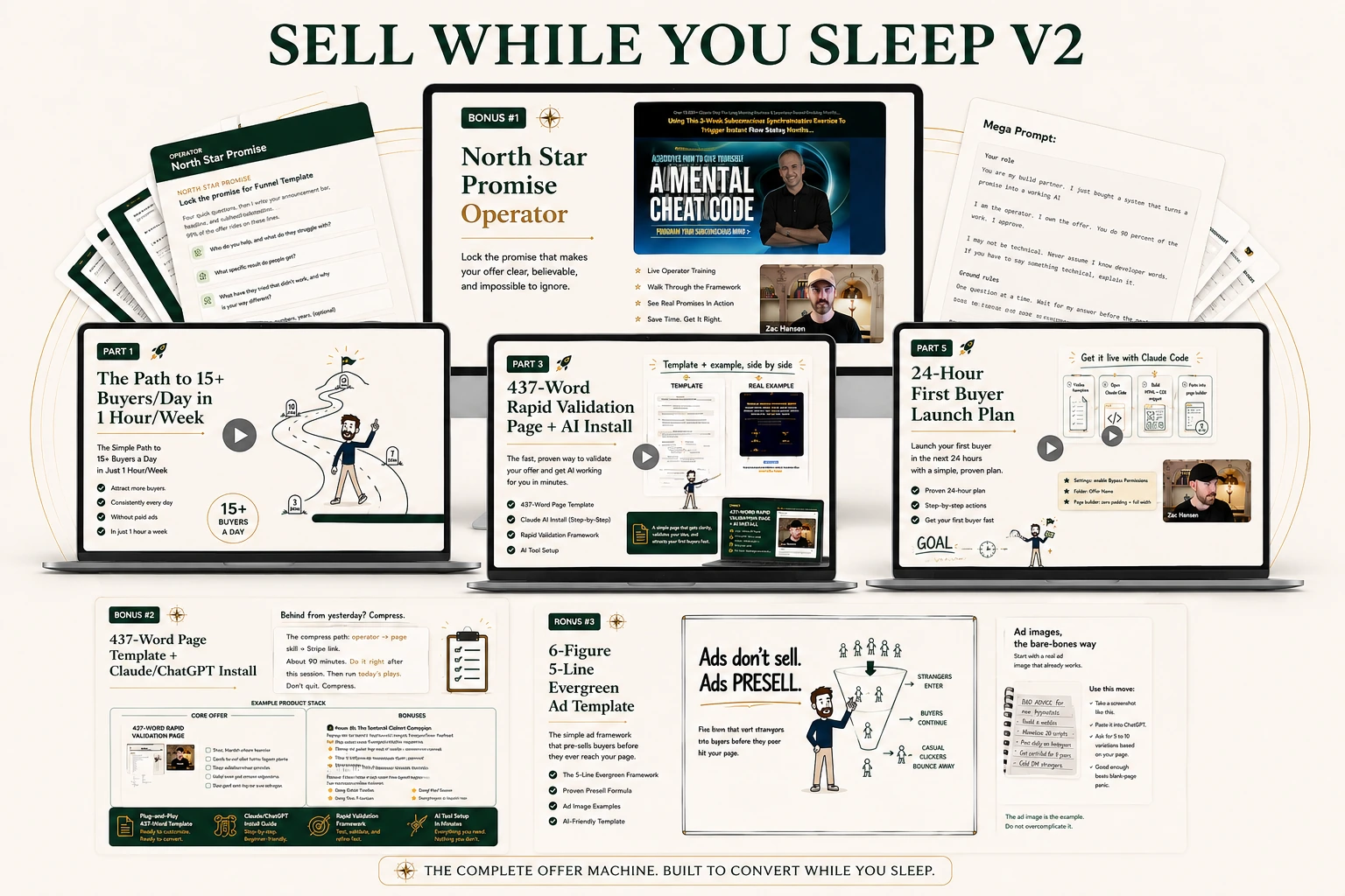 Everything inside Sell While You Sleep 2.0